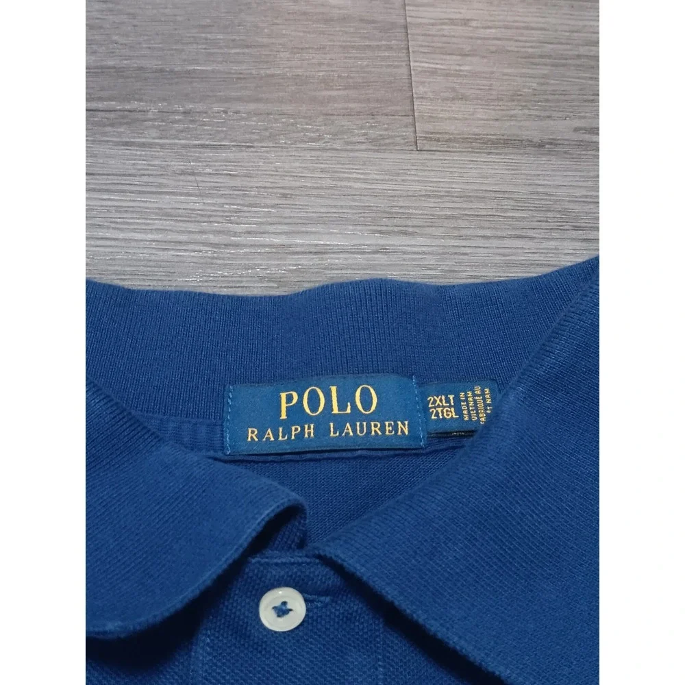 Polo Ralph Lauren Men's Blue Short Sleeve Polo‎ Shirt Size 2XLT